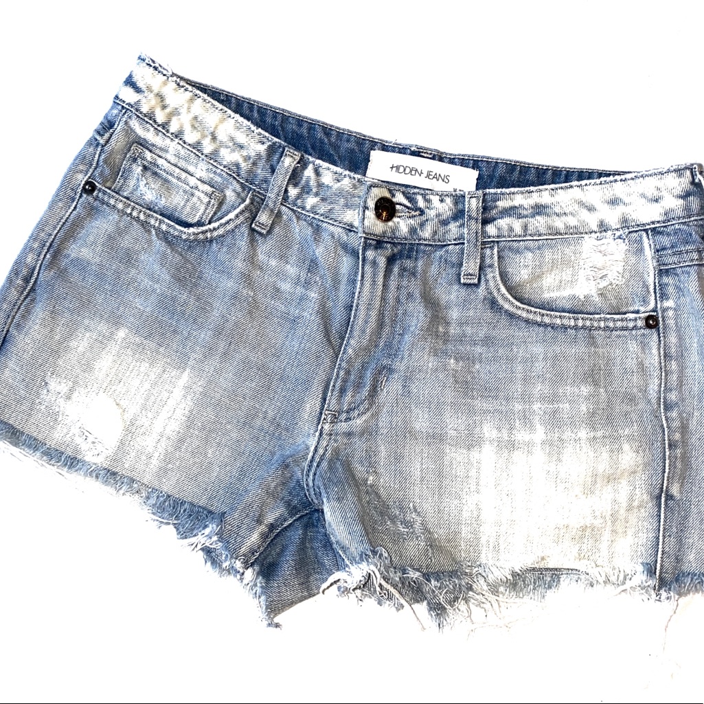 Hidden Jean Cutoff Distressed Short Shorts